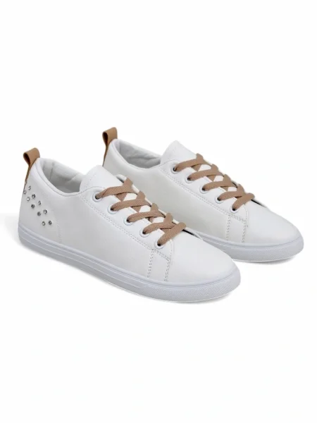 Sneakerși Resti alb