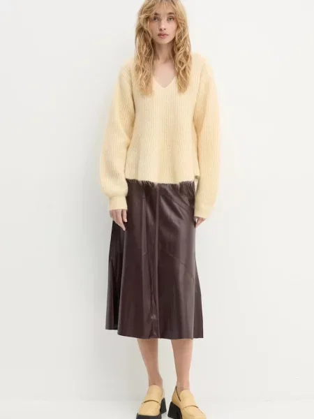 Вовняний светр By Malene Birger COVA теплий жовтий