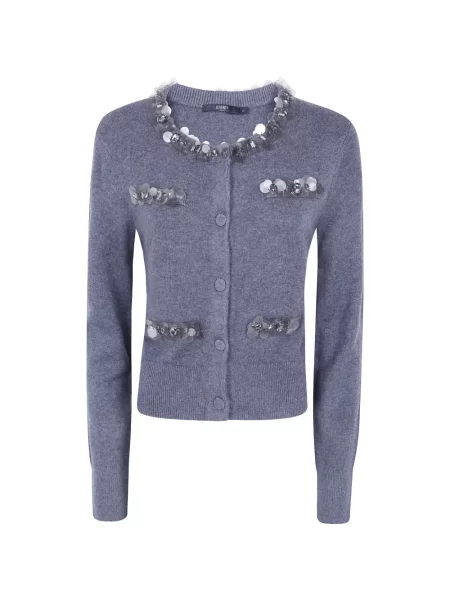 Cardigan Seventy cu paiete gri