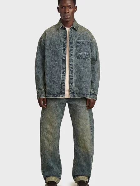 Рубашка G-star Raw синяя
