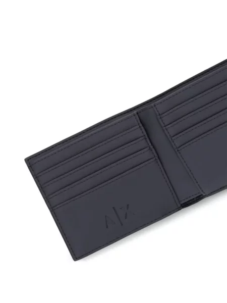 Portofel Armani Exchange cu autograf negru