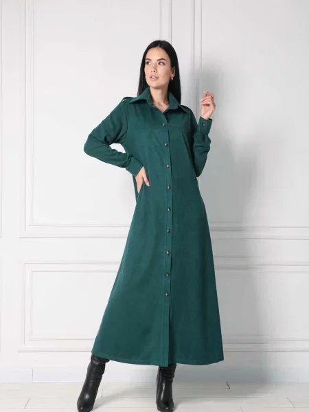 Замшева Сукня максі RiMari смарагдовий