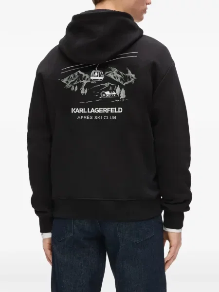 Hanorac cu glugă Karl Lagerfeld negru