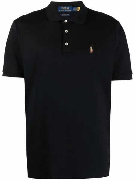 Polo Polo Ralph Lauren din jerseu negru