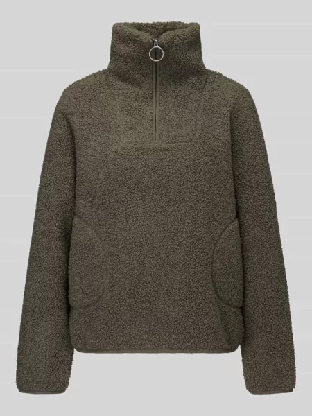 Bluza rozpinana z wysoką stójką Vero Moda oliwkowa