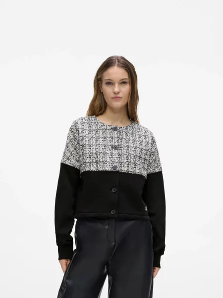 Karl Lagerfeld Geacă tricotată deschis gri