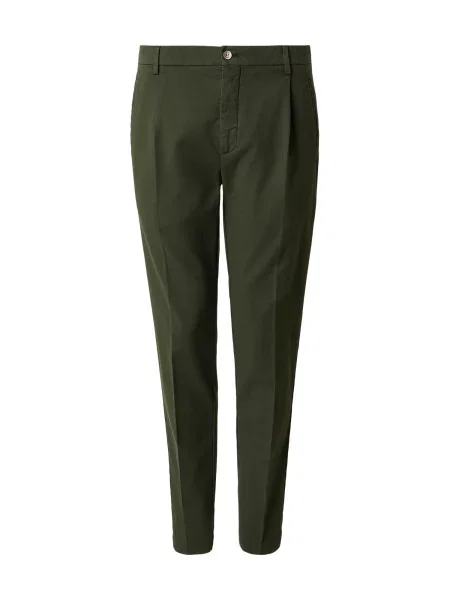 Hackett London Kalhoty s puky Sloane olivová