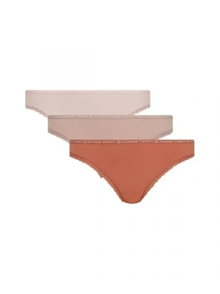 Tommy Hilfiger 3 db-os tanga szett rózsaszín