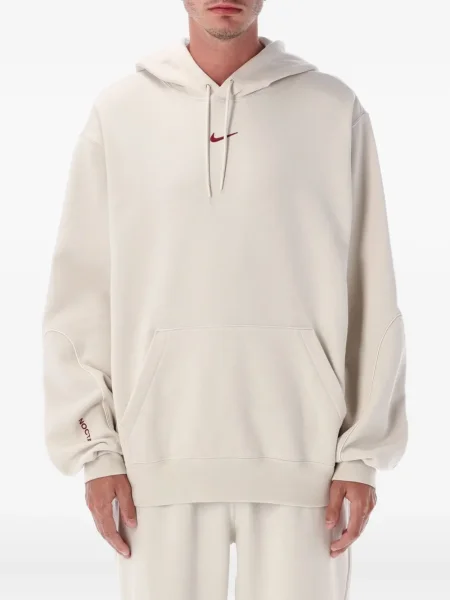 Tricou Nike din fleece alergare cu decolteu rotund gri