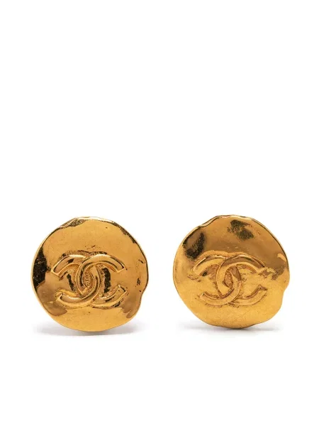 Náušnice Chanel Pre-owned zlaté