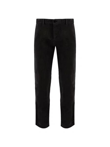 Pantaloni chino Boss de catifea cord conici maro