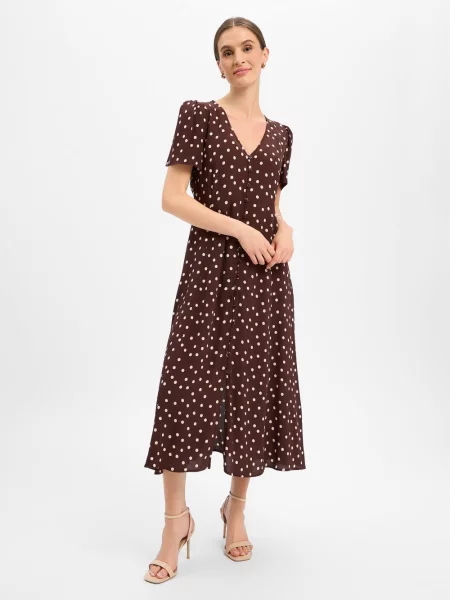 Marie Lund sukienka maxi Kobiety 34 brązowy