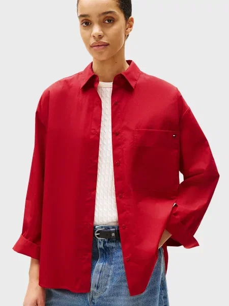 Рубашка Tommy Hilfiger красная