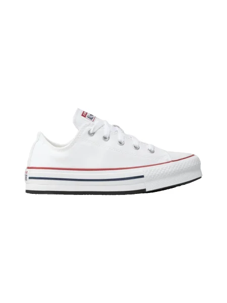 Pantofi Converse cu platformă din canvas alb