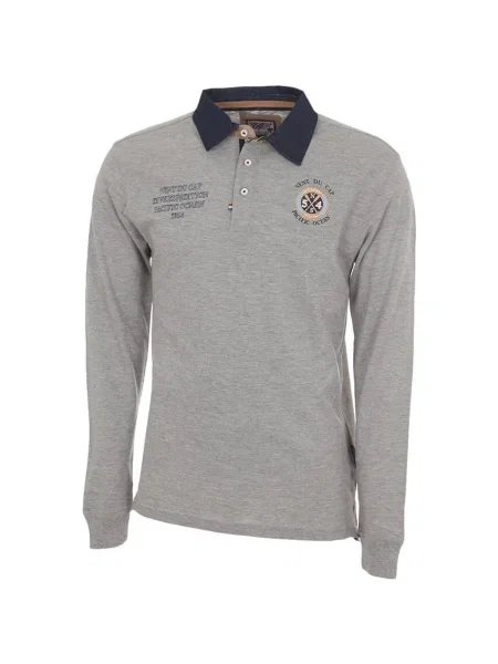 Tricou polo copii Vent Du Cap gri