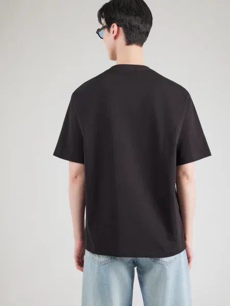 Calvin Klein Jeans Tričko azúrová / opálová / tmavohnedá biela
