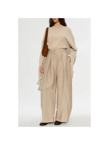 Sweter Jacquemus wełniany beżowy