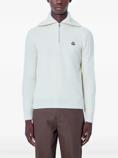 Pulover Moncler alb