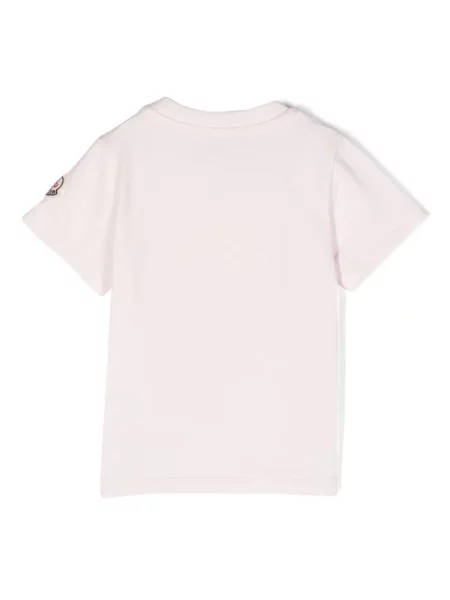 Dětské tričko Moncler Enfant růžové