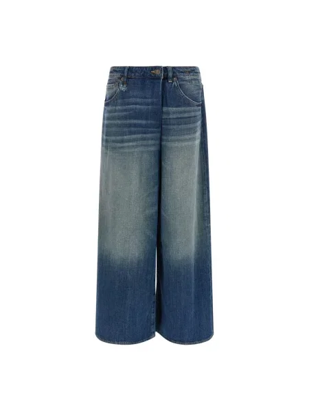 Jeansy R13 kopertowe niebieskie