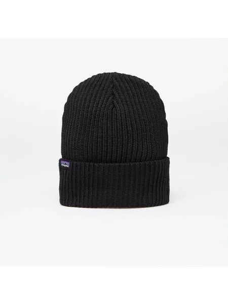 Шапка Patagonia Fishermans Rolled Beanie Black Universal черно
