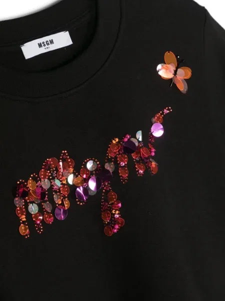 Sweter dziecięcy Msgm czarny