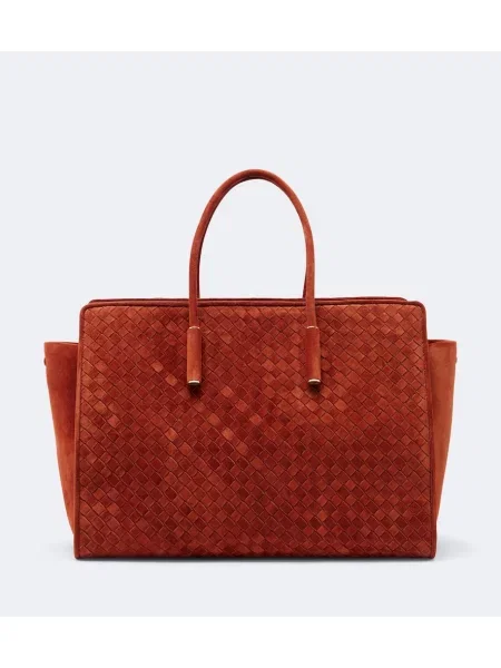 Shopper kabelka Bottega Veneta hnedá