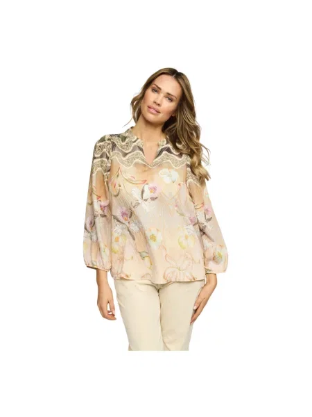 Bluzka 2-biz beżowa