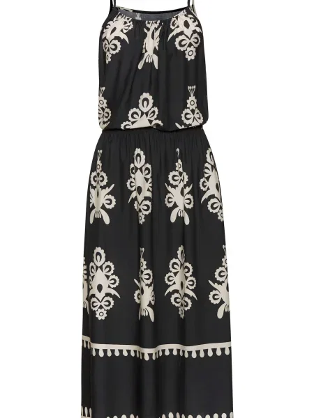 LASCANA Rochie de vară bej negru