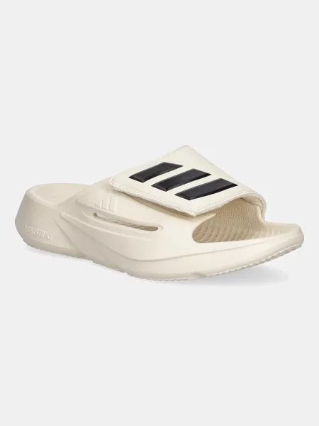 Чехли adidas Lightblaze Slide с платформа бежово