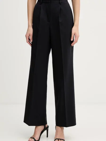 Hlače z dodatkom volne Tommy Hilfiger mornarsko modra