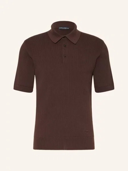 Dolce & Gabbana Sweter Polo braun