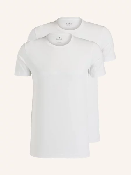 Ragman T-Shirt 2 Szt. weiss biała