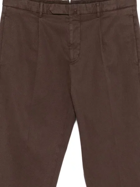 Pantaloni Dell'oglio plisate maro