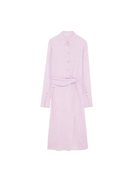Sukienka koszulowa Patrizia Pepe garniturowa fioletowa