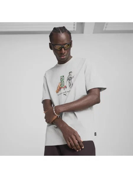 Męska koszulka GRAPHICS PUMA Boy Odzież S szary