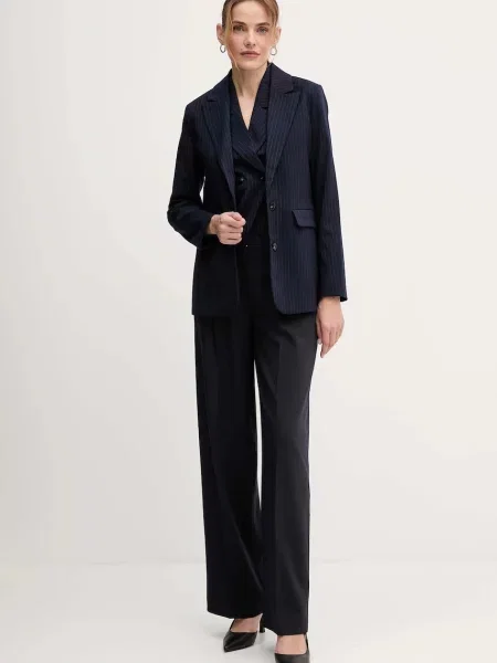 Піджак United Colors of Benetton однобортний візерунок синій