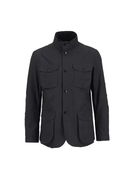 Barbour Kurtki Mężczyzna Woskowana Kurtka Ogston czarny