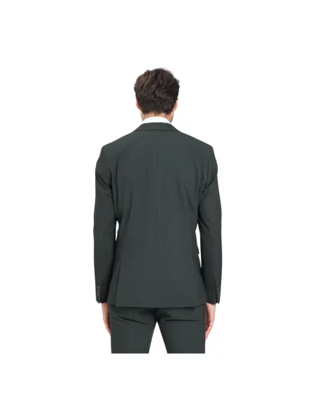 Marynarka na 2 o kroju slim fit z kieszenią z patką Selected Homme czarna