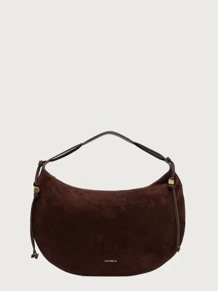 Geanta hobo Coccinelle din piele maro