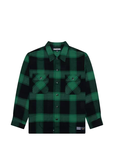 Kostkovaná košile Neighborhood zelená