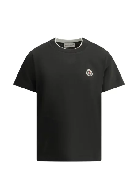 Koszulka dziecięca Moncler Enfant czarna