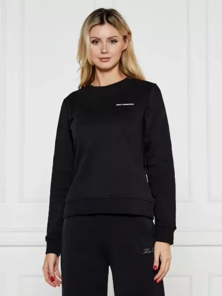 Karl Lagerfeld Pulóver ESSENTIAL fekete