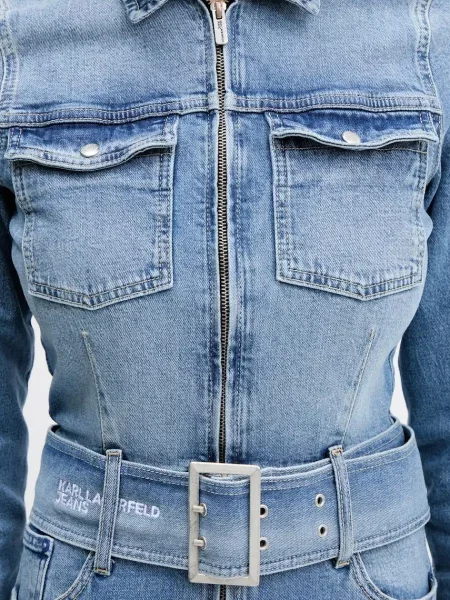 Мини джинсовое платье Karl Lagerfeld Jeans