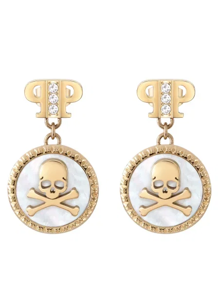 PHILIPP PLEIN Fülbevaló Plein Mini Logo Arany