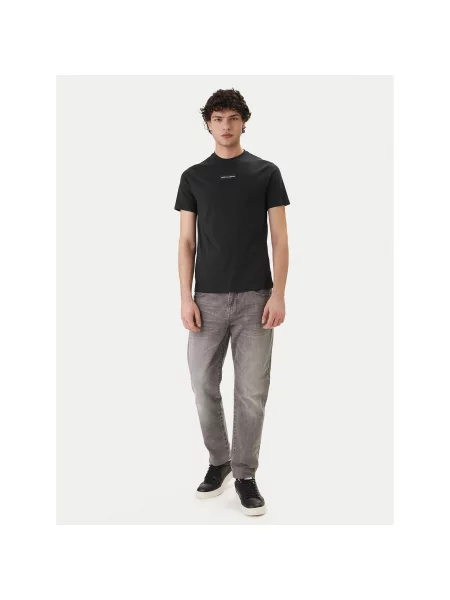 Armani Exchange Marškinėliai Tamsiai Slim Fit mėlyna