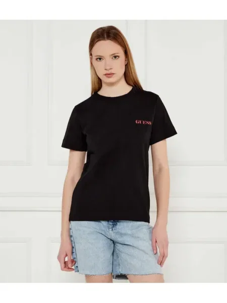 Guess Póló Regular Fit fekete