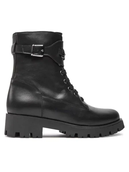 TWINSET Pohodni čevlji Anfibio S črna