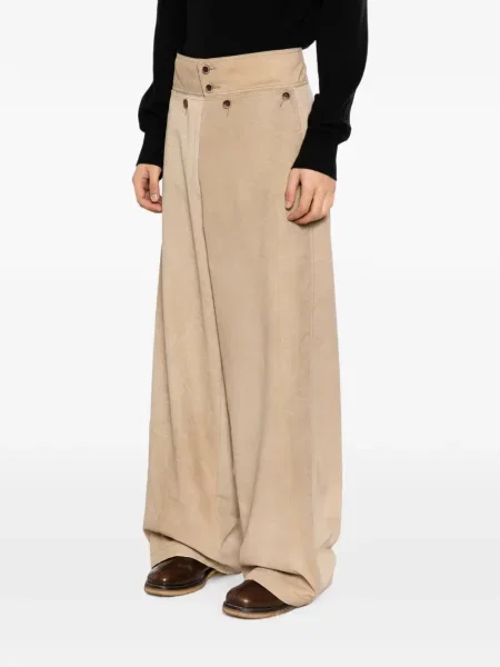 Pantaloni Uma Wang maro