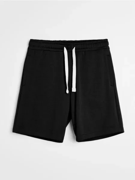 Sinsay Teplákové kraťasy černá